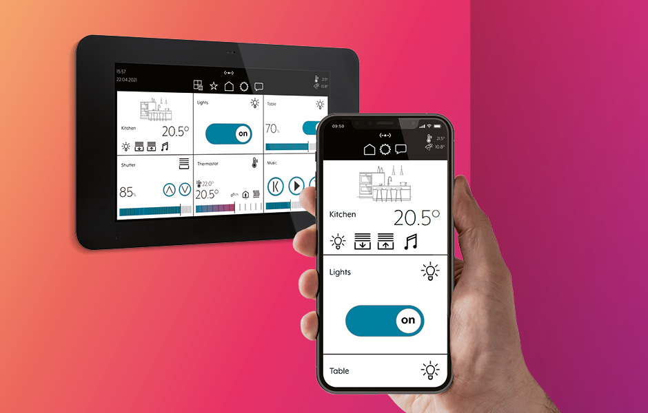 JUNG Smart Vision app voor JUNG Smart Panel 8