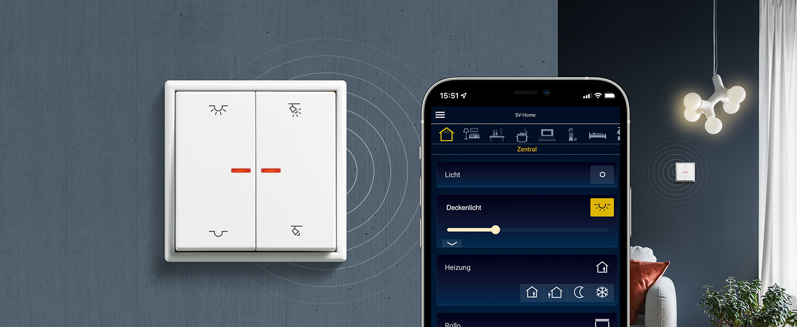 JUNG KNX RF druktoetsen JUNG KNX RF druktoetsen